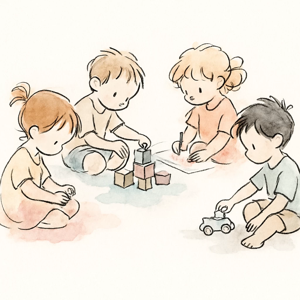 Convivencia y pertenencia grupal: el poder del juego paralelo a los 3 años