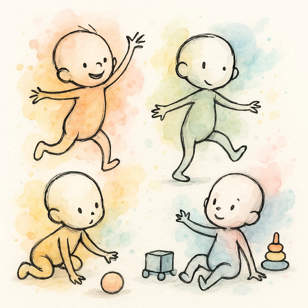 Desarrollo físico de 0 a 3 años: Potencia su dominio corporal