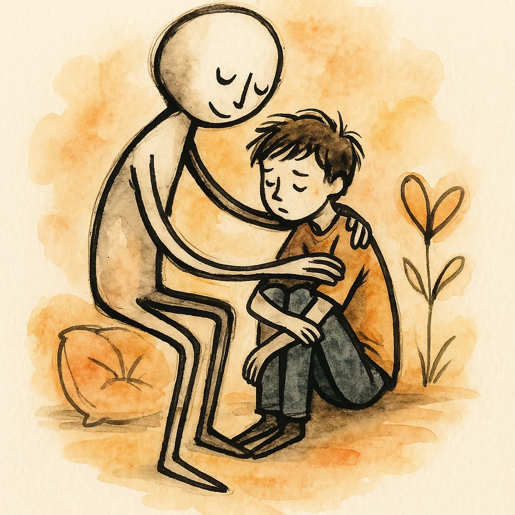 Pubertad: seguridad emocional con amor y contacto físico