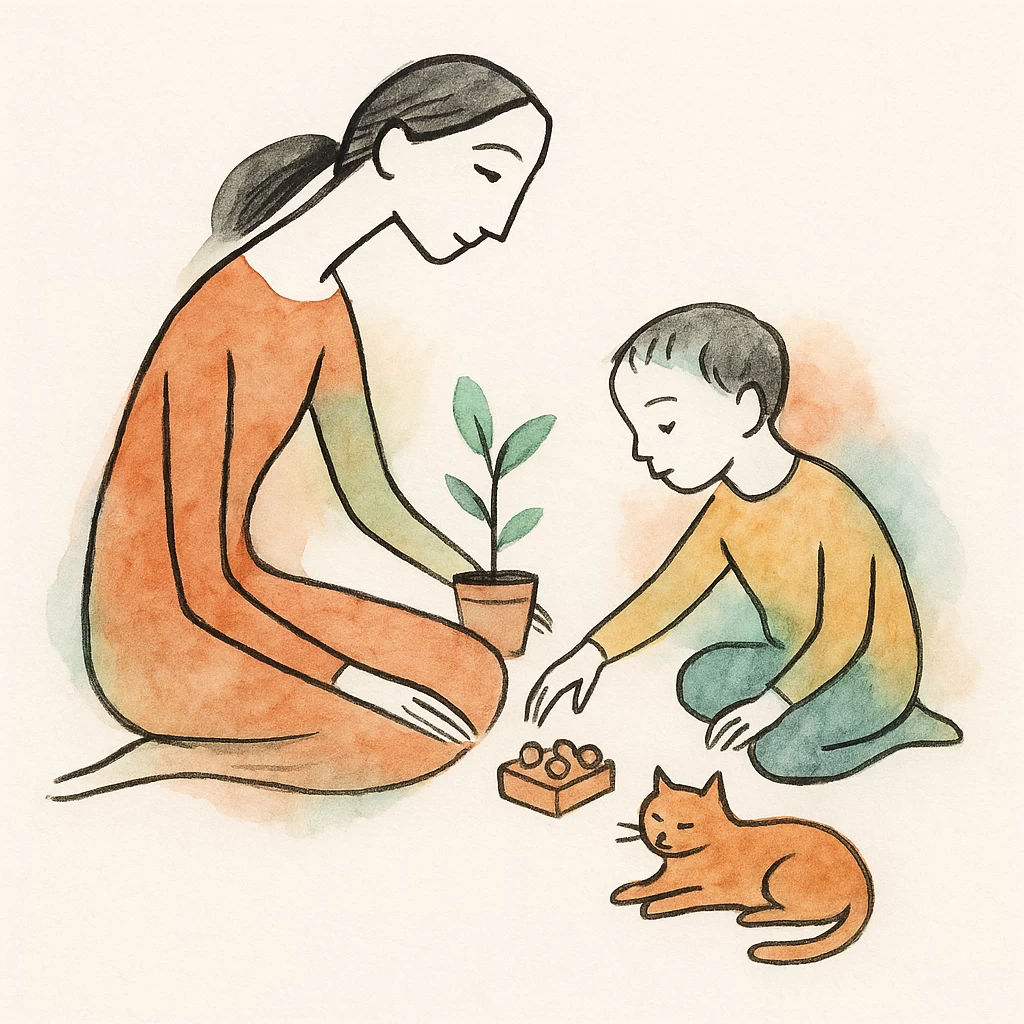 Vínculos y comunidad en niños: Imitación consciente desde los 3 años